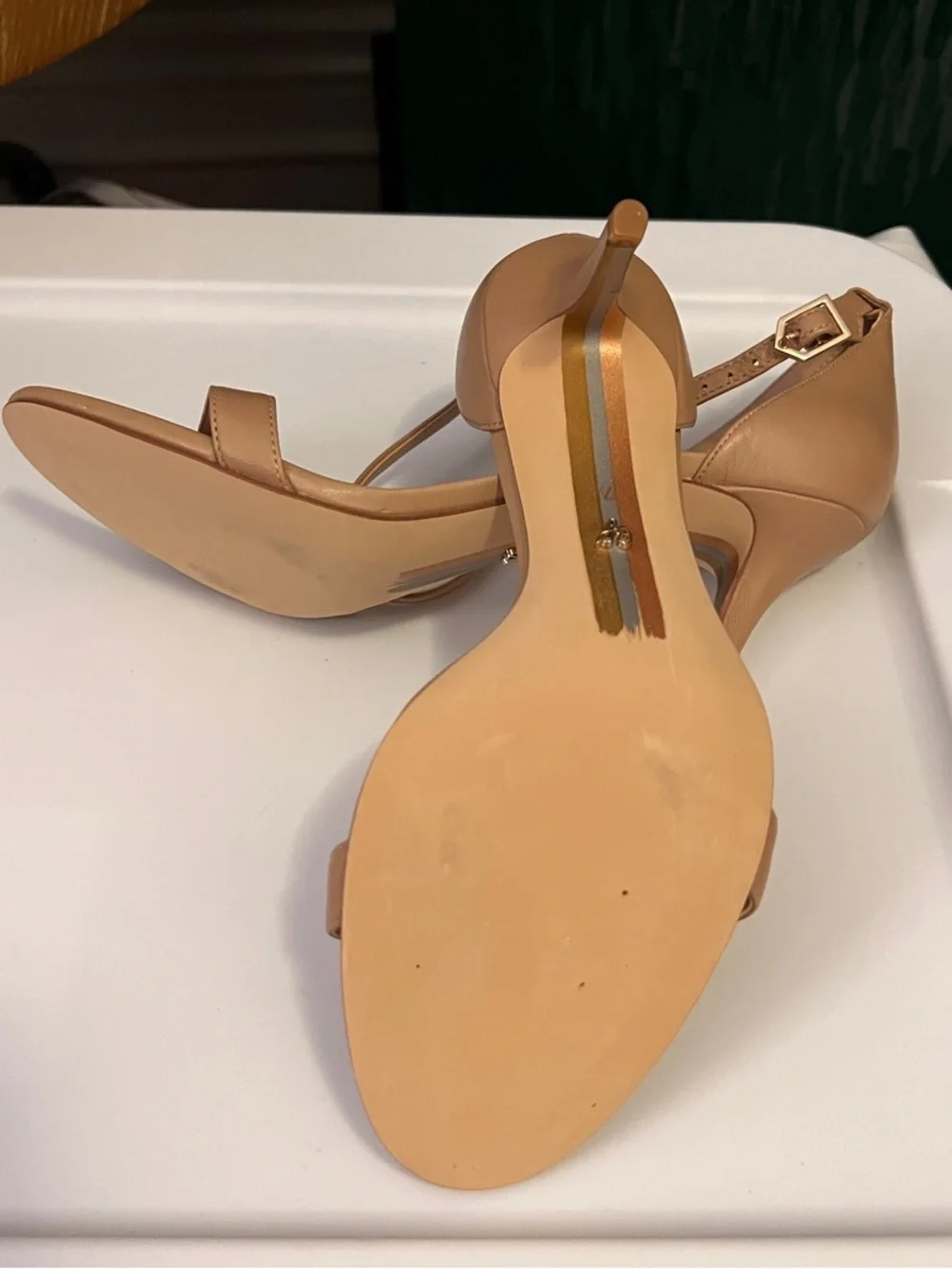 NWOB Nude Ankle-Strap Stiletto Sandal - Heel - Picture 9 of 11